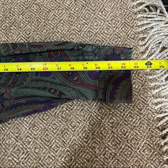 LAUREN RALPH LAUREN Multicolor Paisley Jacquard  Button Down Shirt Sz XL Career - Picture 7 of 8